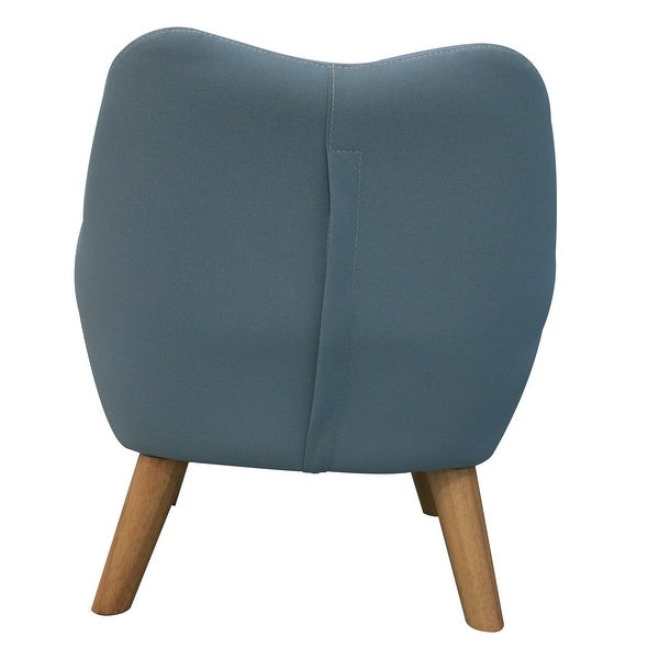 Microfibres Fabric Chair Single Sofa Comfy Upholstered Accent Armchair with Wooden Legs， Kids Sofa for Small Spaces