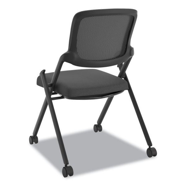 HON VL304 Mesh Back Nesting Chair， Supports Up to 250 lb， 19