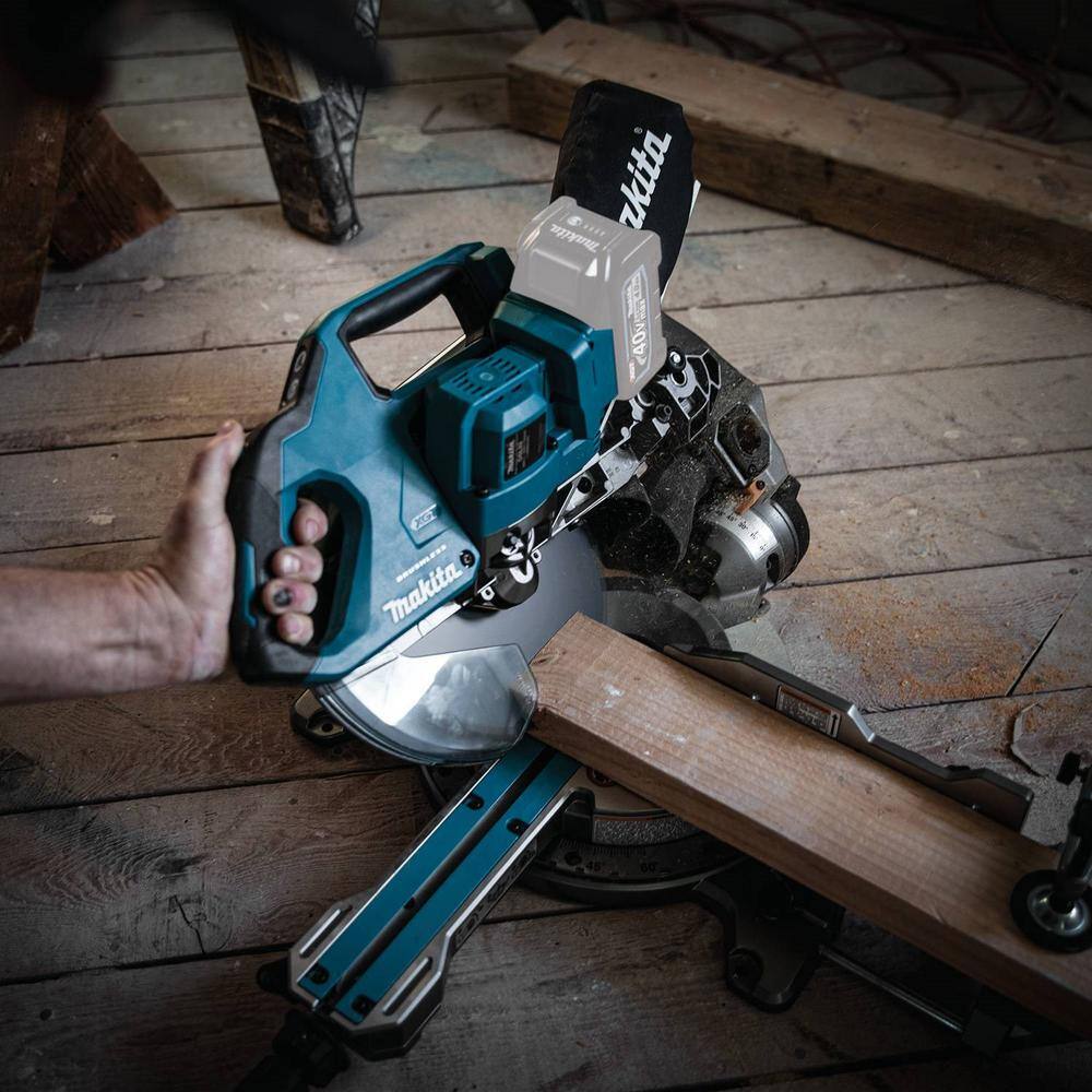 Makita 40V Max XGT Brushless Cordless 8-12 in. Dual-Bevel Sliding Compound Miter Saw AWS Capable (Tool Only) GSL02Z