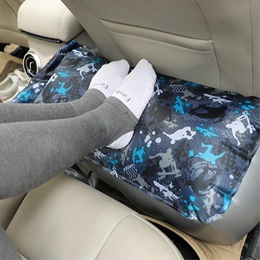 Car Mattress Inflatable Back Seat Gap Pad Printing Air Bed Cushion For Car Travel Camping