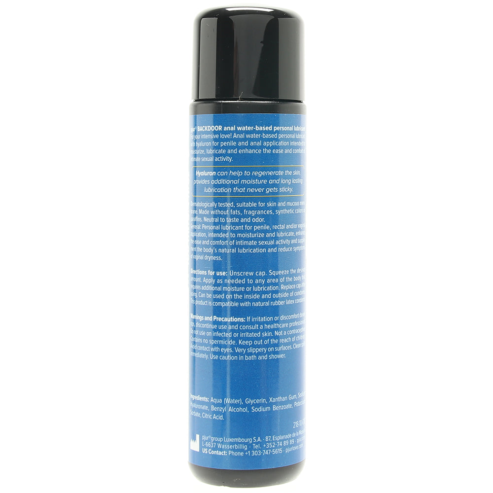 Back Door Water Based Anal Lubricant in 3.4oz/100ml