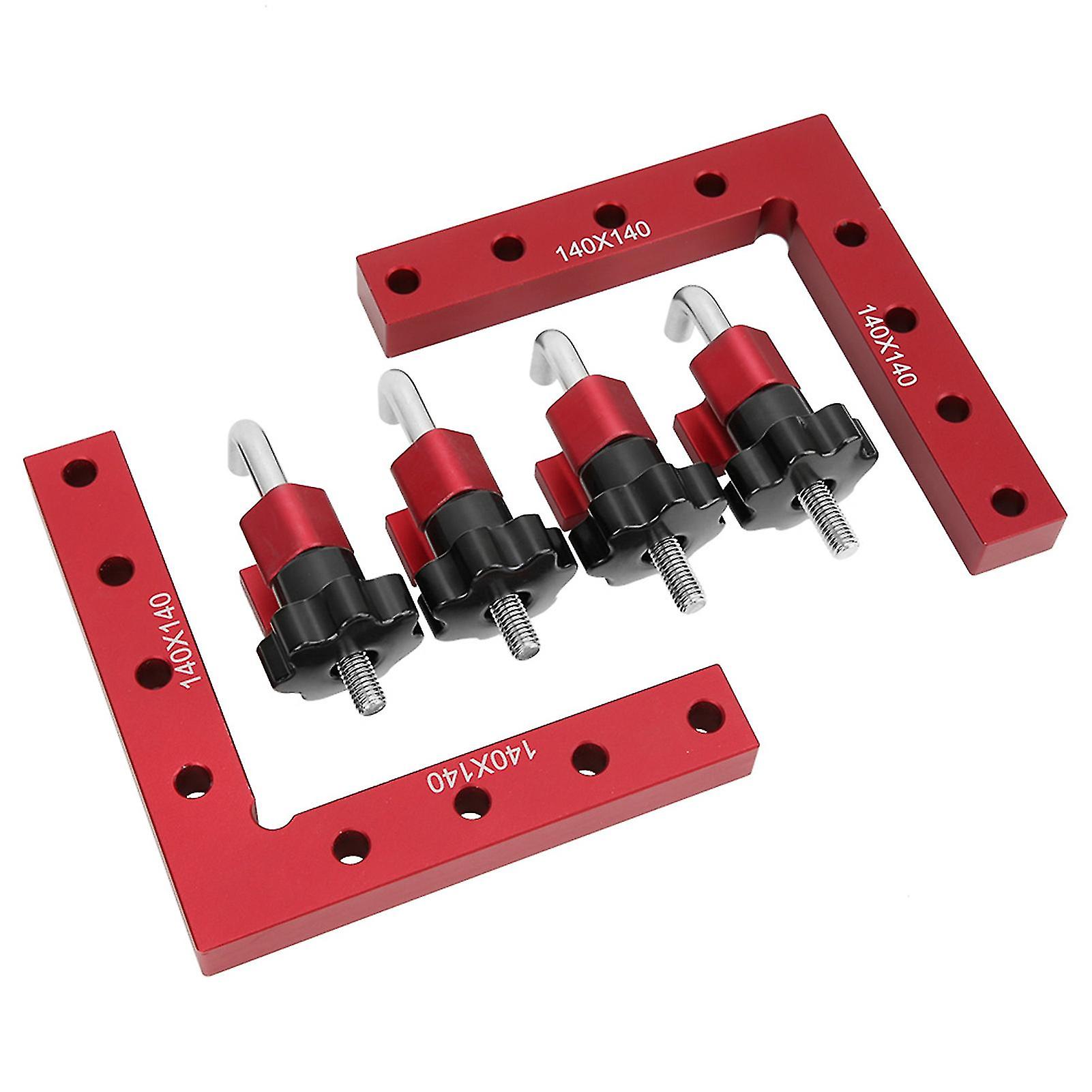 90 Degree Right Angle Positioning Ruler L Shaped Carpenter Panel Fixing Clamp 140x140mm140X140MM