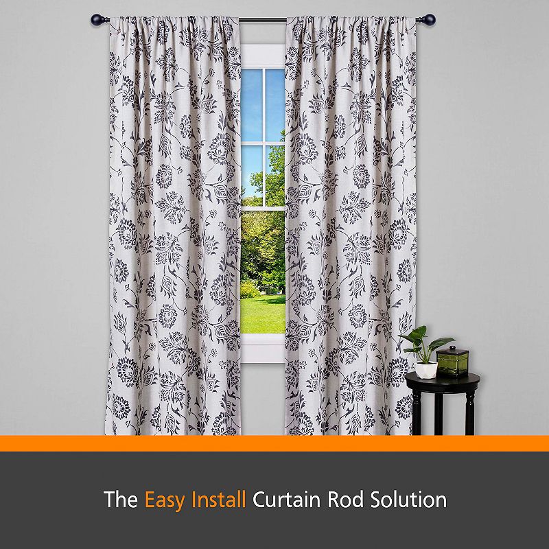 Kenney Fast Fit Dryden 5/8 Decorative Window Curtain Rod