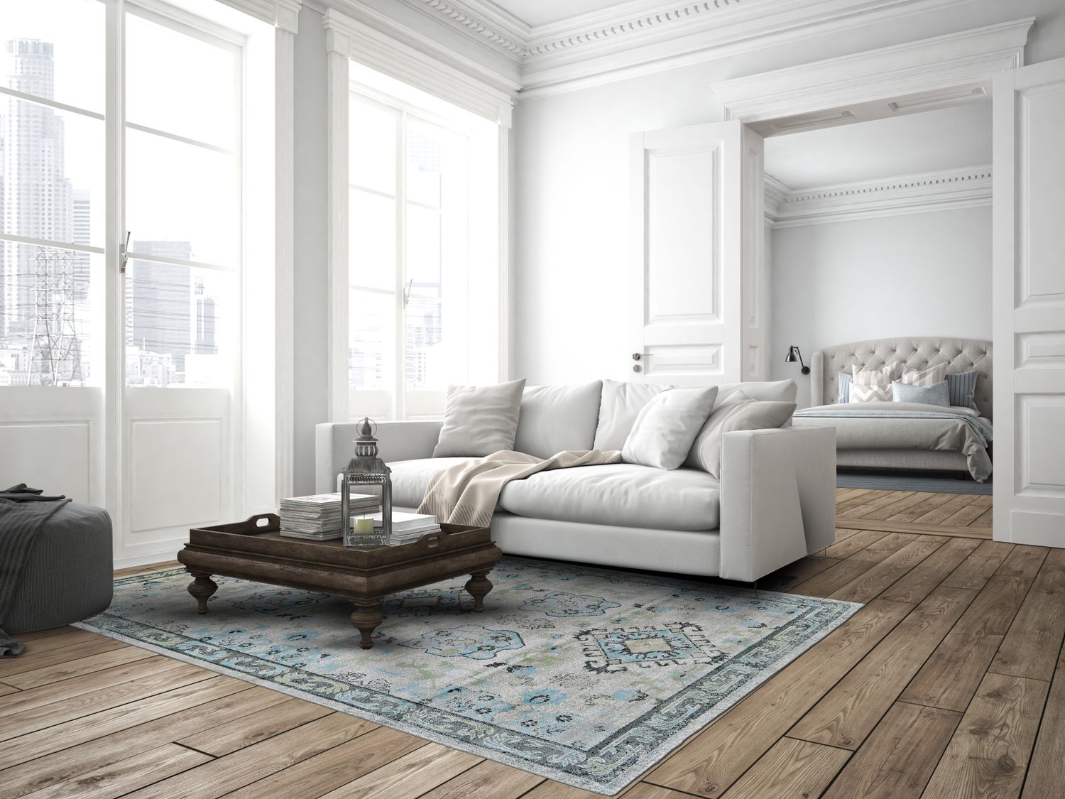 Alessandria Gray Rug by BD Fine