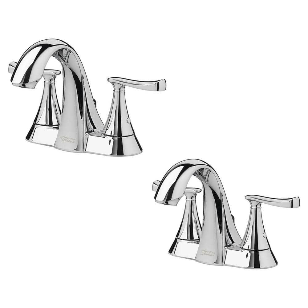 American Standard Chatfield 4 in Centerset 2Handle Bathroom Faucet in Polished Chrome