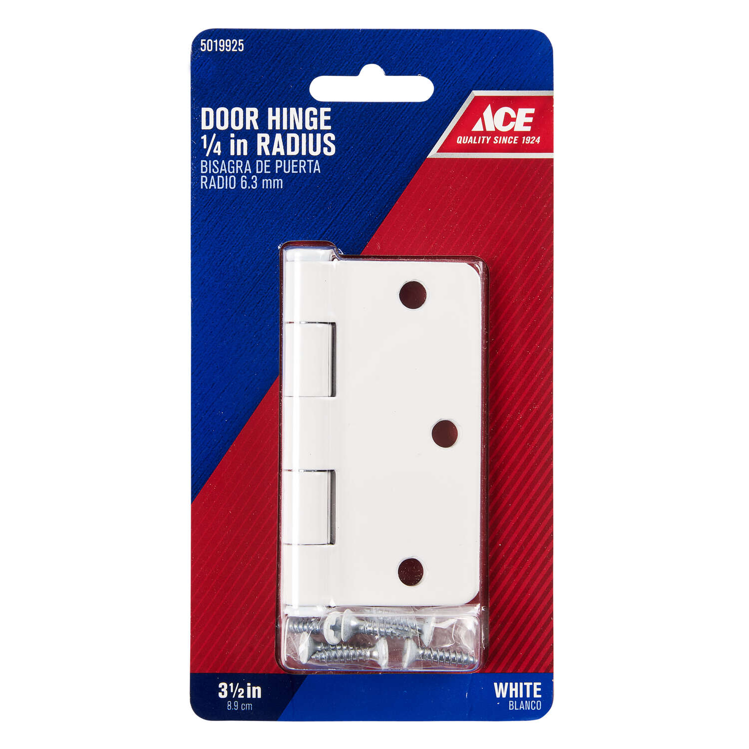 Ace 3-1/2 in. L White Residential Door Hinge 1 pk