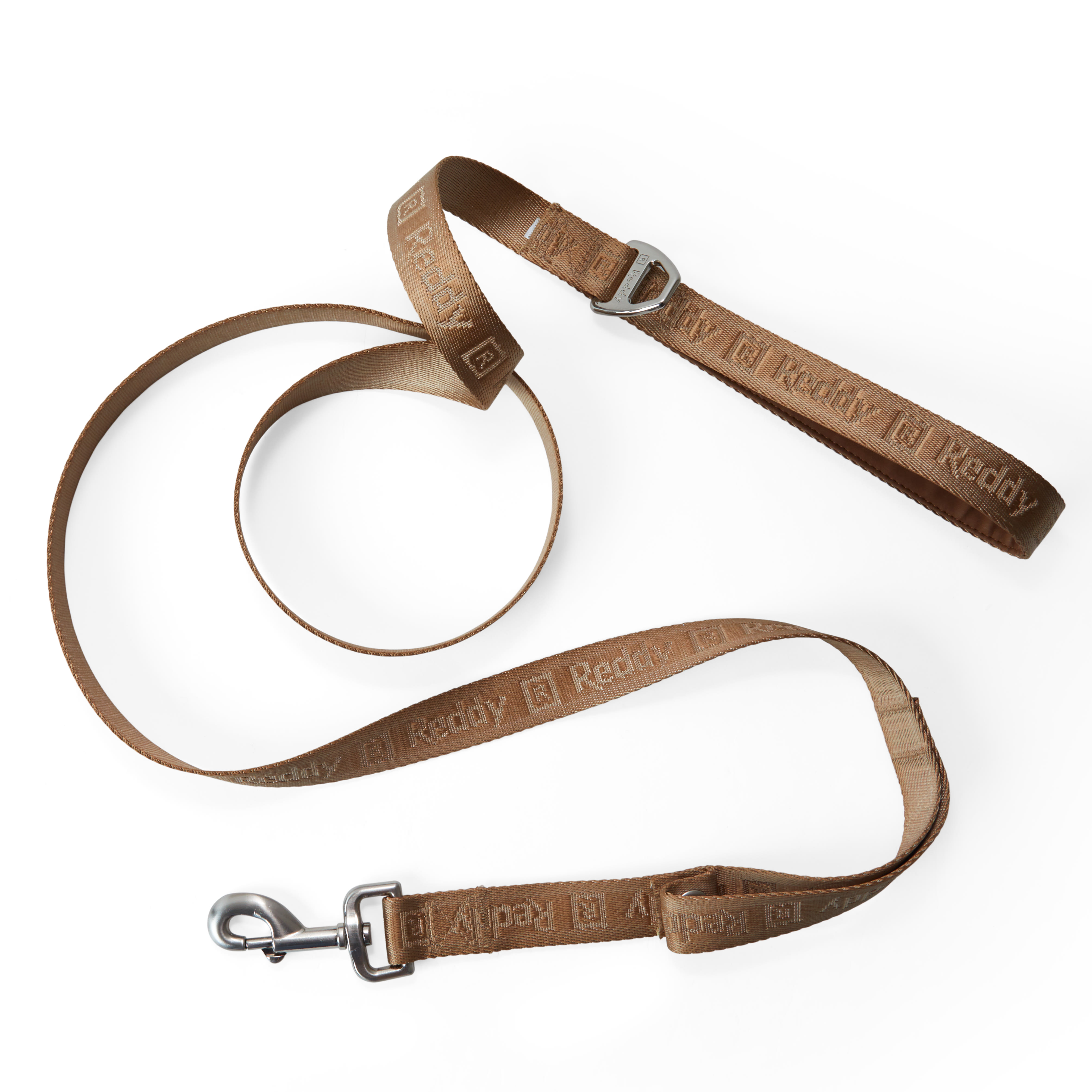 REDDY Tan Jacquard Dog Leash， 6 ft.