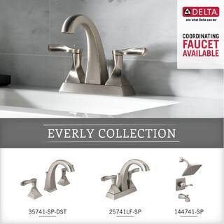 Delta Everly 3-Piece Towel Hook Bath Hardware Set in SpotShield Brushed Nickel EVE35-BN-K