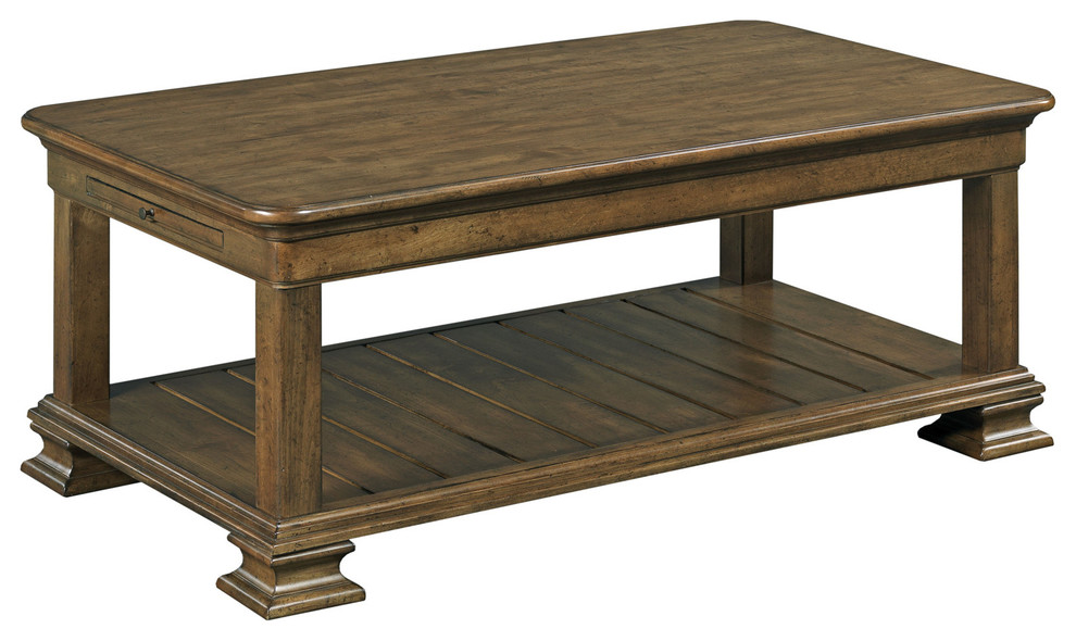 Emma Mason Signature Romero Rectangular Cocktail Table in Rich Truffle   Traditional   Coffee Tables   by Emma Mason  Houzz