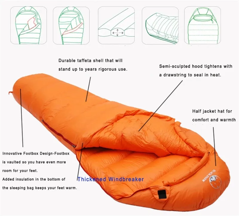 Camping Mini Sleeping Bag  Ultralight Splicing Portable Outdoor Sleeping Bag Camping Hiking