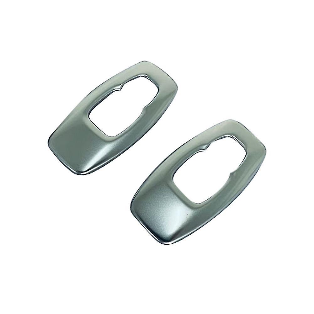 Car Matte Silver Stainless Steel Interior Rear Reading Light Lamp Cover Trim Sticker For 2022 2023