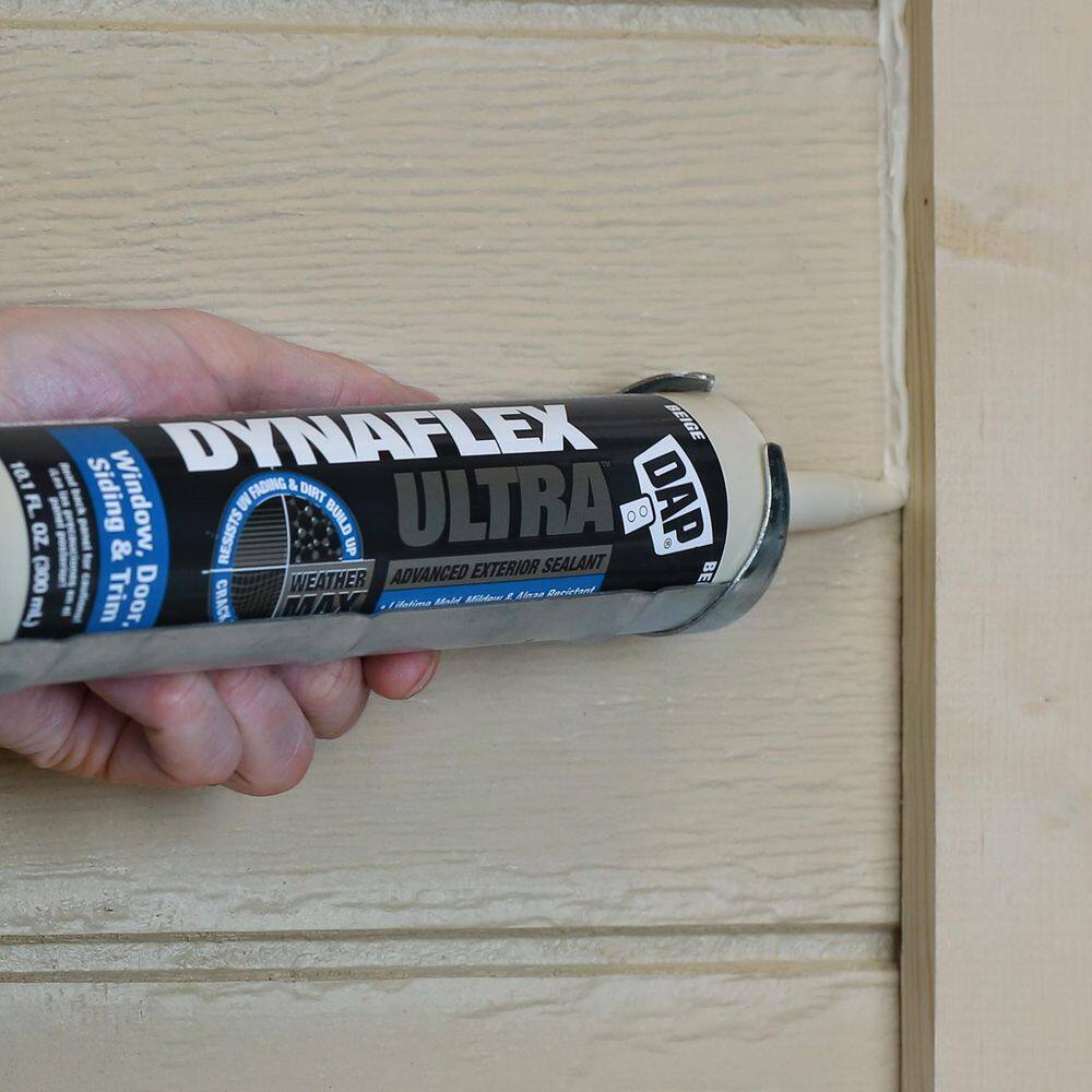 DAP Dynaflex Ultra 10.1 oz. Beige Advanced Exterior Window Door and Siding Sealant (12-Pack) 7079818213