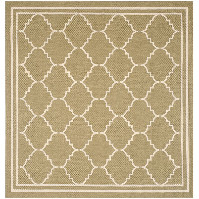 Safavieh Courtyard Jagged Edge Framed Trellis Indoor Outdoor Rug