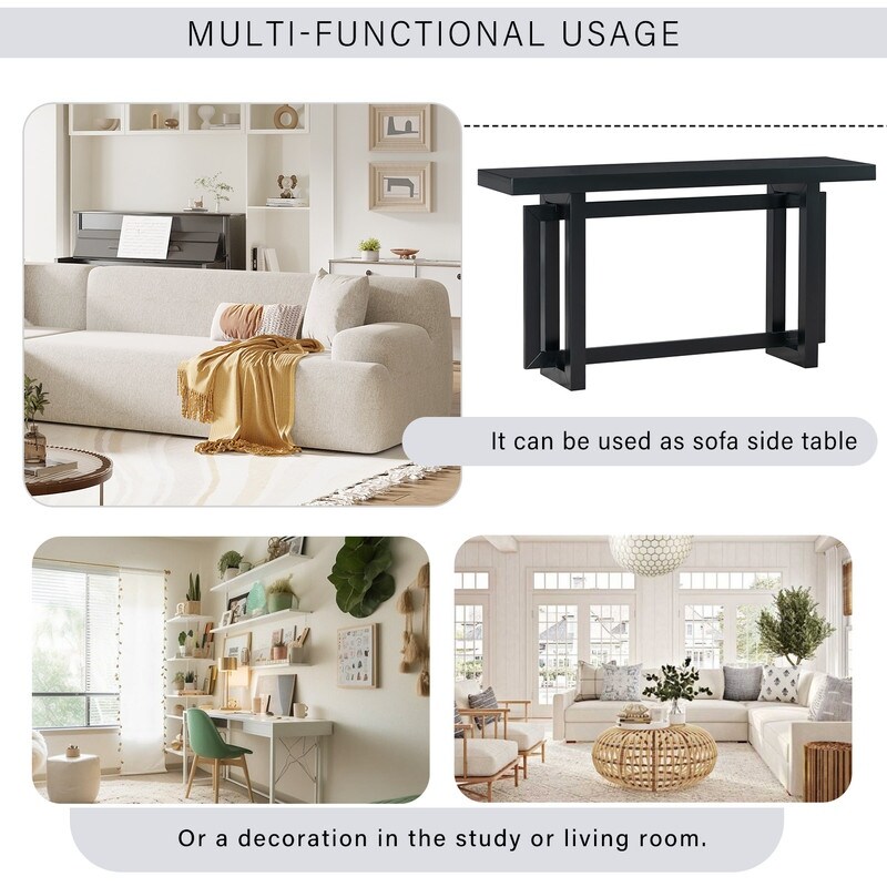 Contemporary Style Console Table  Modern Sofa Table  Minimalist Long Entryway Table Hallway Display Table