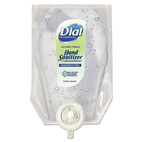 Dial Professional Dial Eco-Smart Gel Hand Sanitizer Refill | Fragrance-Free， 15 oz Refill， 6