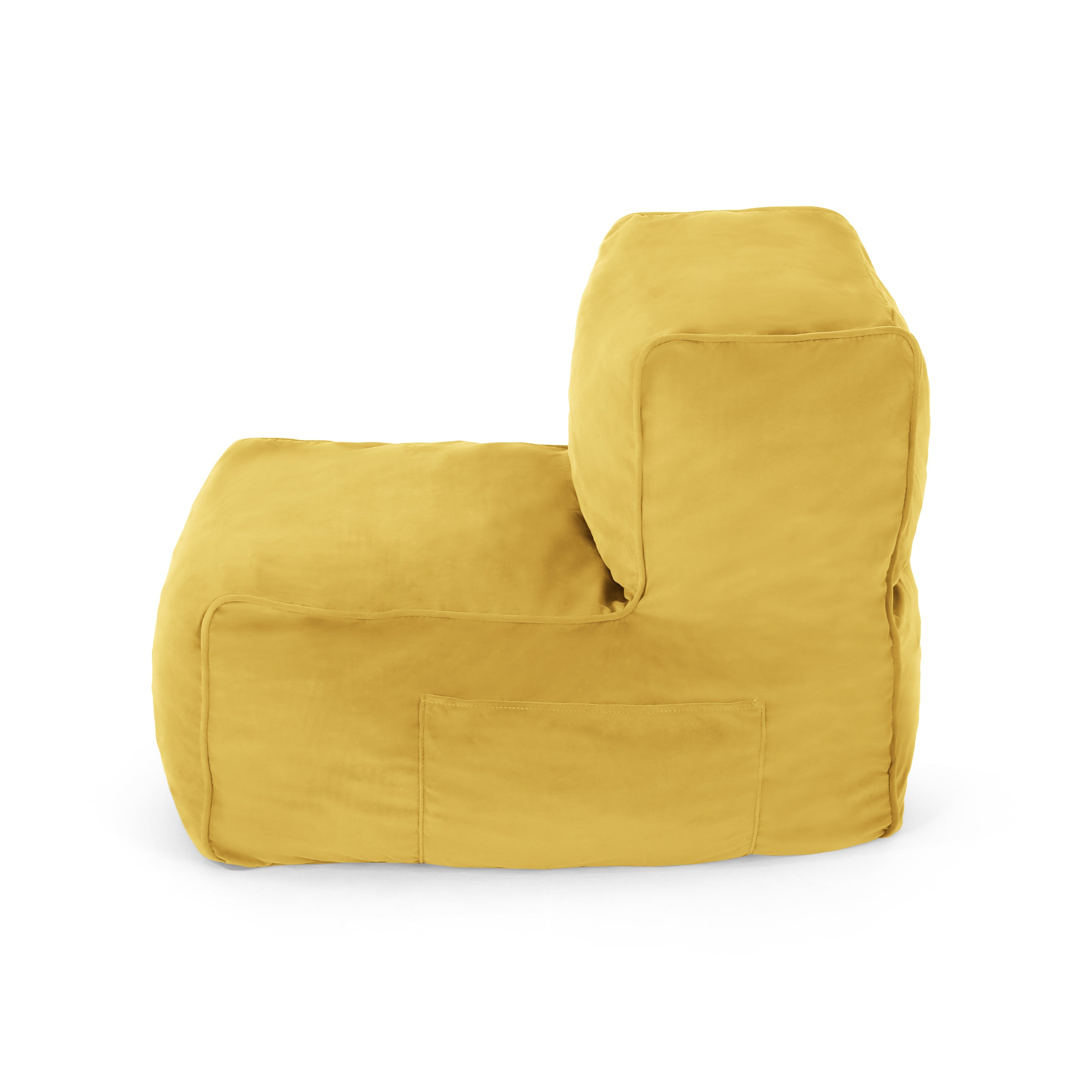 Caraway Modern Velvet Bean Bag Chair