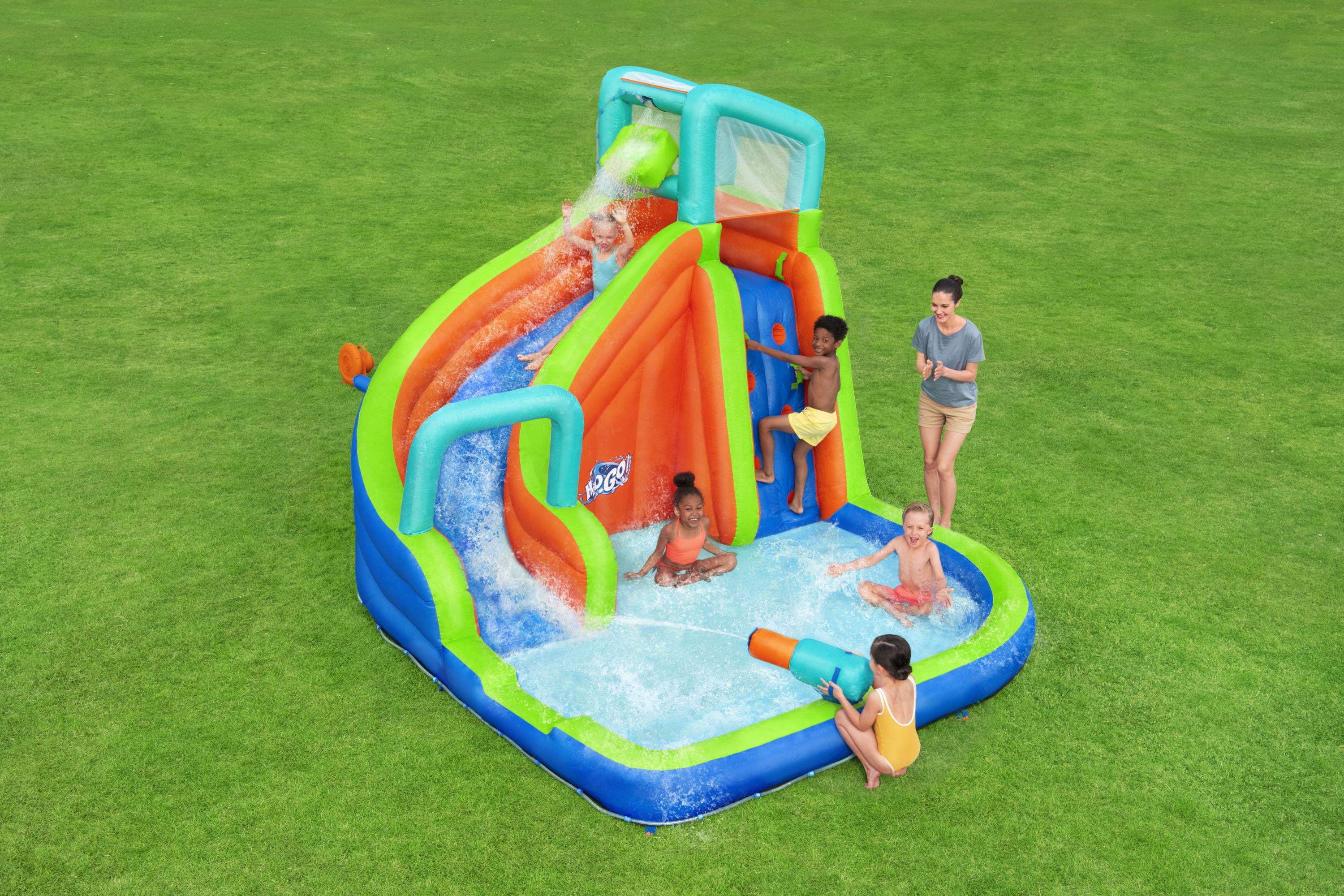 H2OGO! Turbo Splash Water Zone Inflatable Water Park, 12' 10" Long