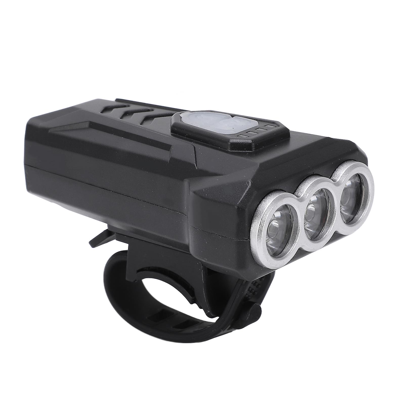 Usb Rechargeable Bike Headlight With 4 Modes T6 Wick Bicycle Front Light Waterproof Bike Lights3 Led