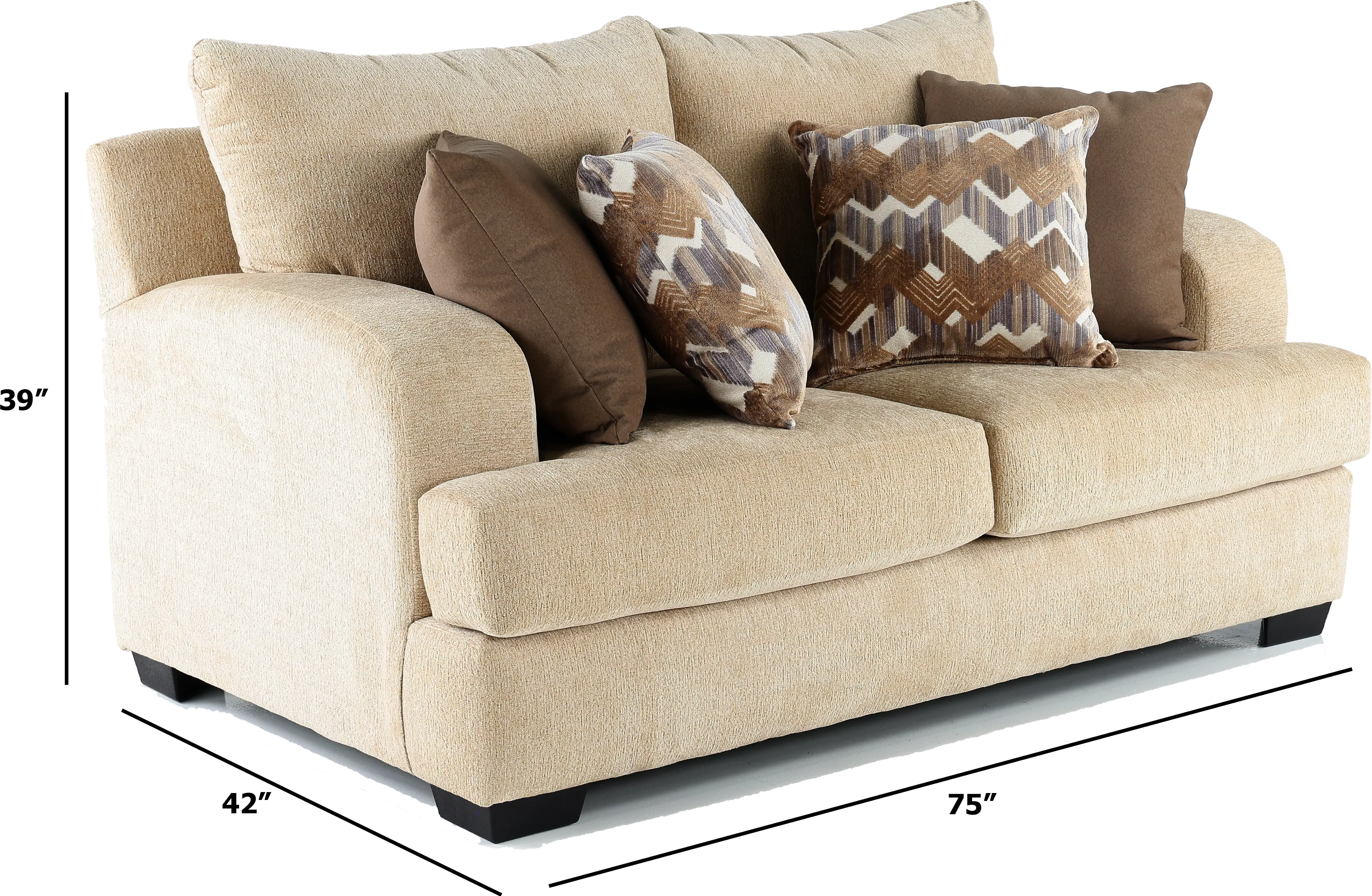 Rally Beige Loveseat