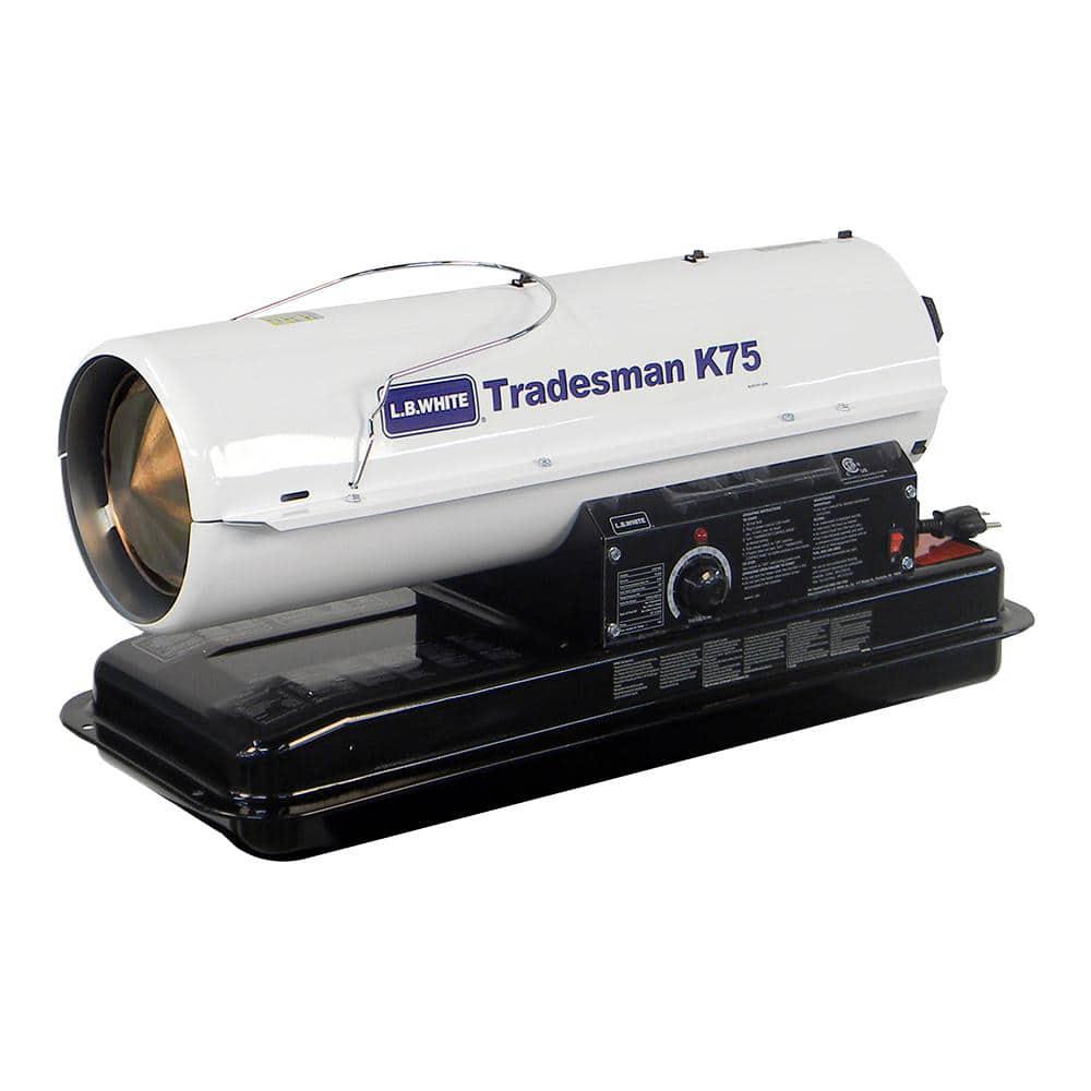 75000 BTU Forced Air Portable Kerosene Heater