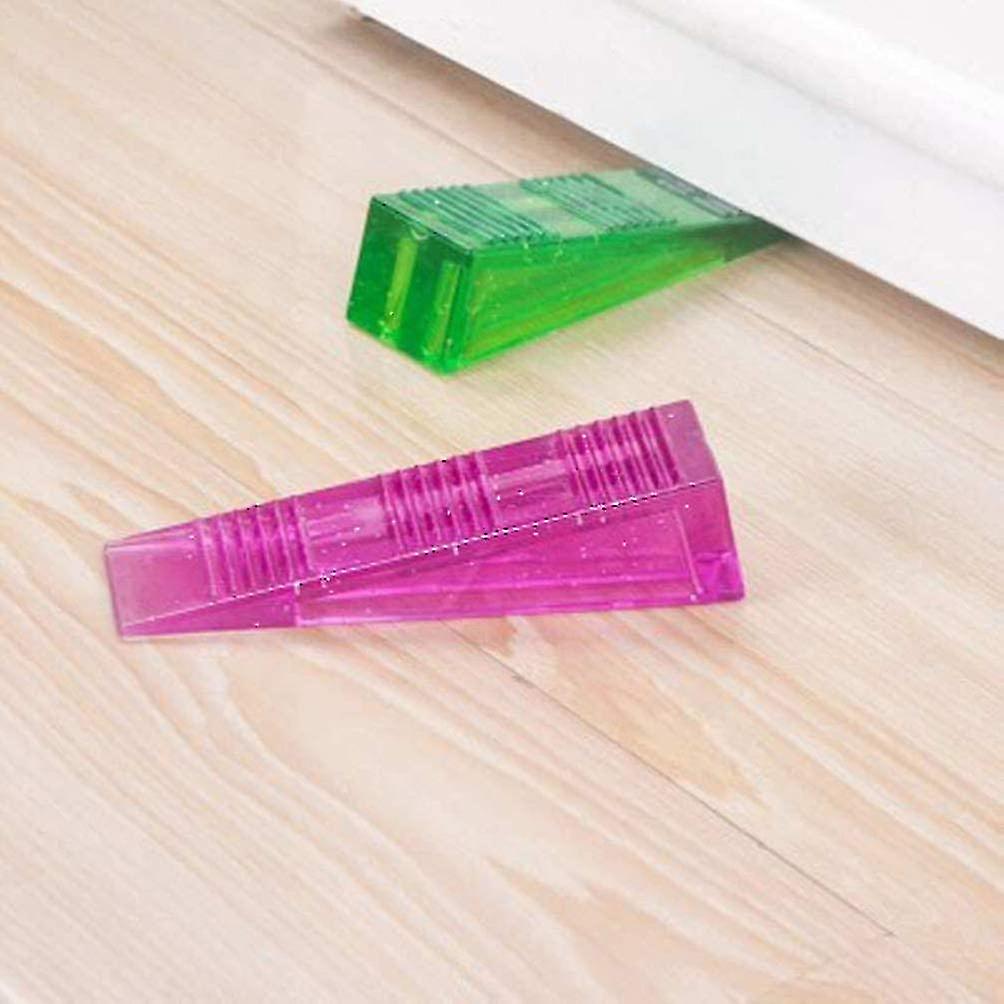 Crystal Door Stopper Windproof Door Stop Wedge Lexible Door Holder Slip Resistant