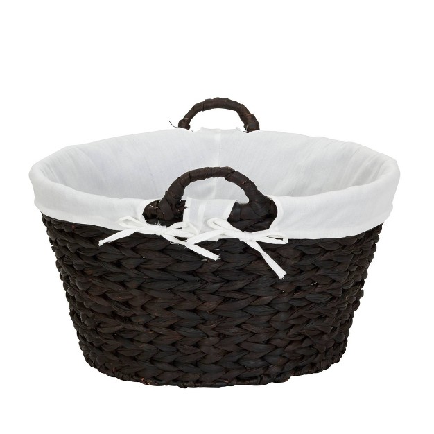 Household Essentials Banana Leaf Laundry Basket Dark Brown