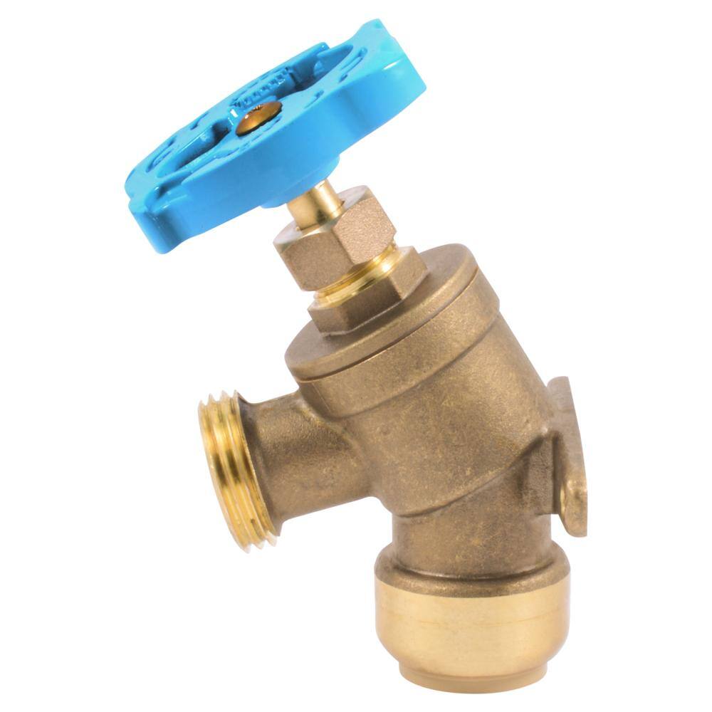 SharkBite 34 in. Push-to-Connect x MHT Brass Garden Valve with Drop Ear 24623LF