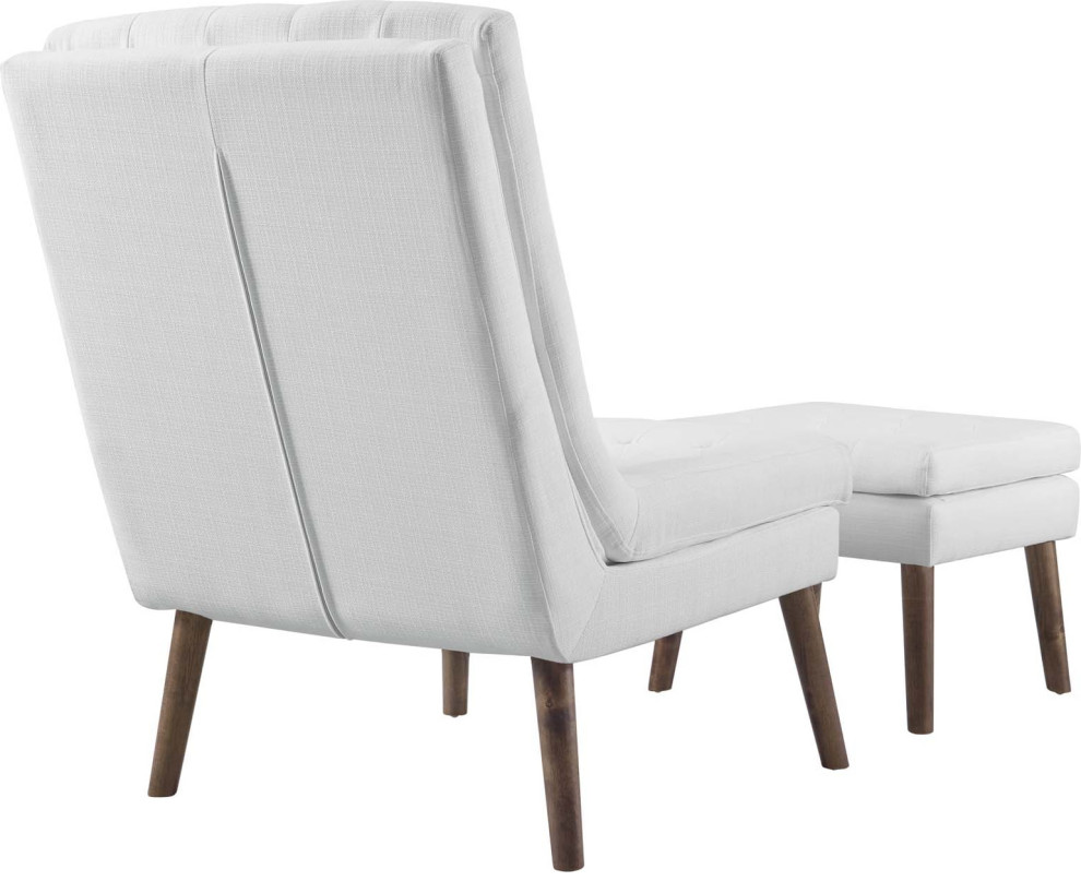 Hinton Lounge Chair and Ottoman   Midcentury   Armchairs And Accent Chairs   by HedgeApple  Houzz