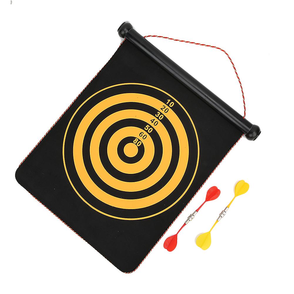 Children Interactive Toys Flocking Magnetic Two-sided Darts Target For Safety Fitness And Professional Training