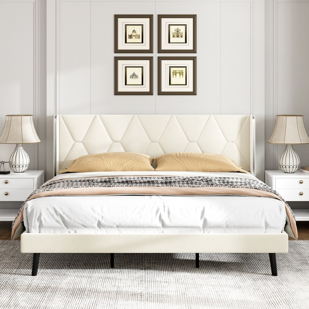 Upholstered Platform Bed Frame