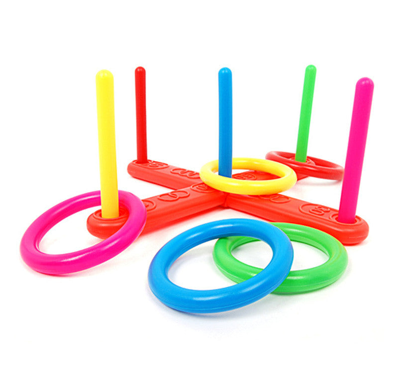 Hoop Ring Toss Ring Toss Quoits Garden Game Pool Toy Outdoor Fun Set New Kids Education Toys