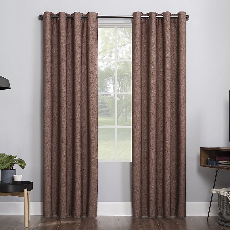 Sun Zero 1-panel Noir Dimensional Thermal Extreme 100% Blackout Grommet Window Curtain