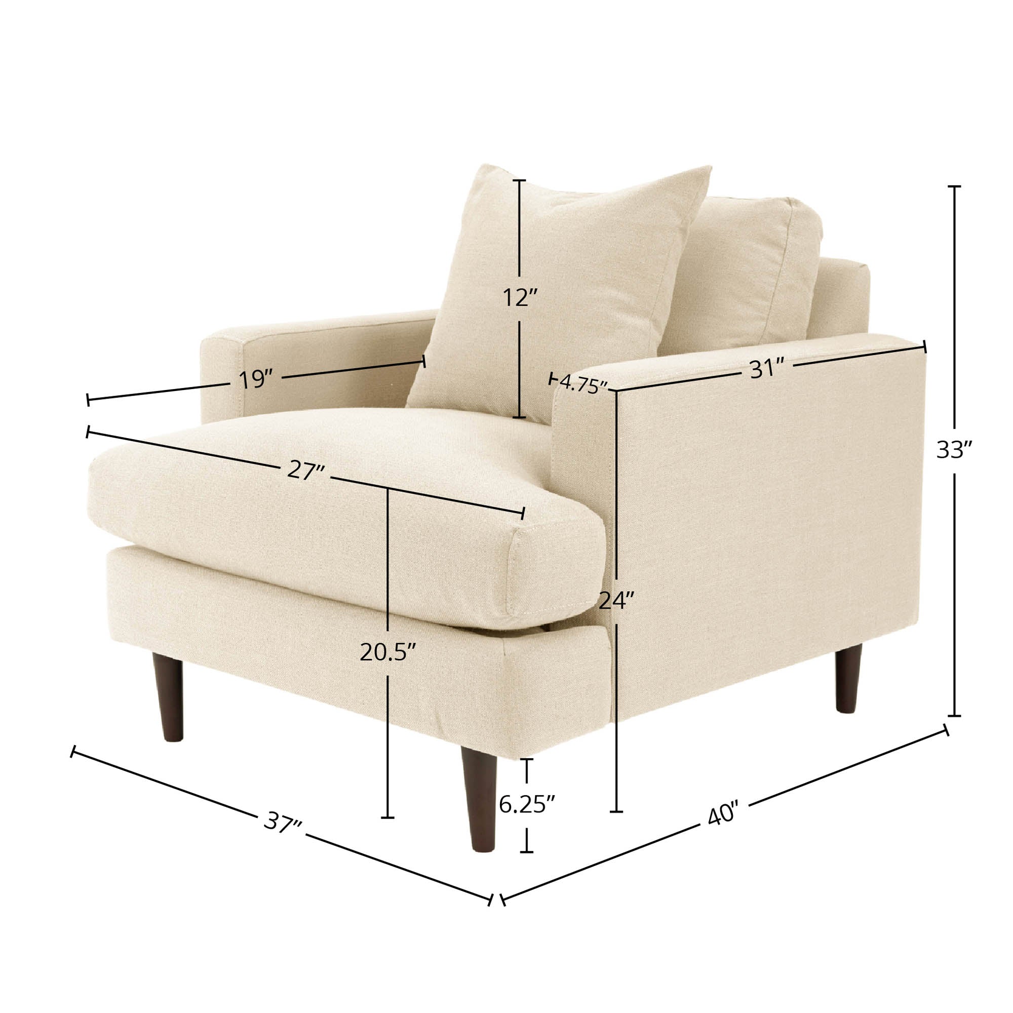 Stock Martha Club Chair - Beach Alabaster