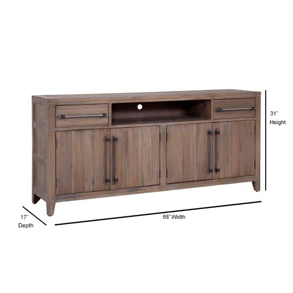 Asher 68-inch Rustic Finish TV Console by Greyson Living