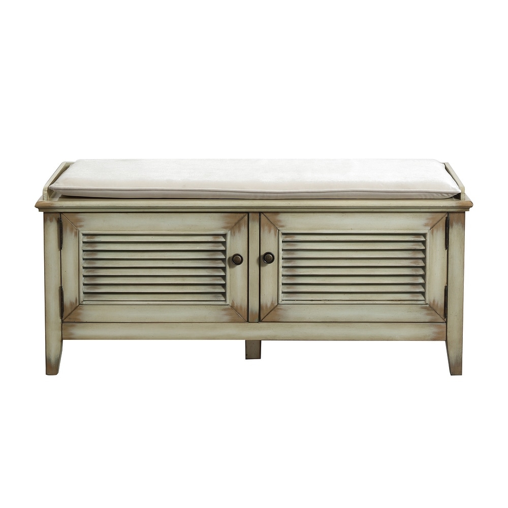 Modetti Palm Beach Entryway Storage Bench