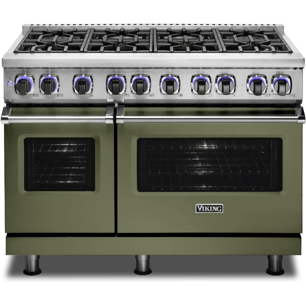 Viking 48-inch Freestanding Dual-Fuel Range with Elevation Burners CVDR7482-8BCYLP