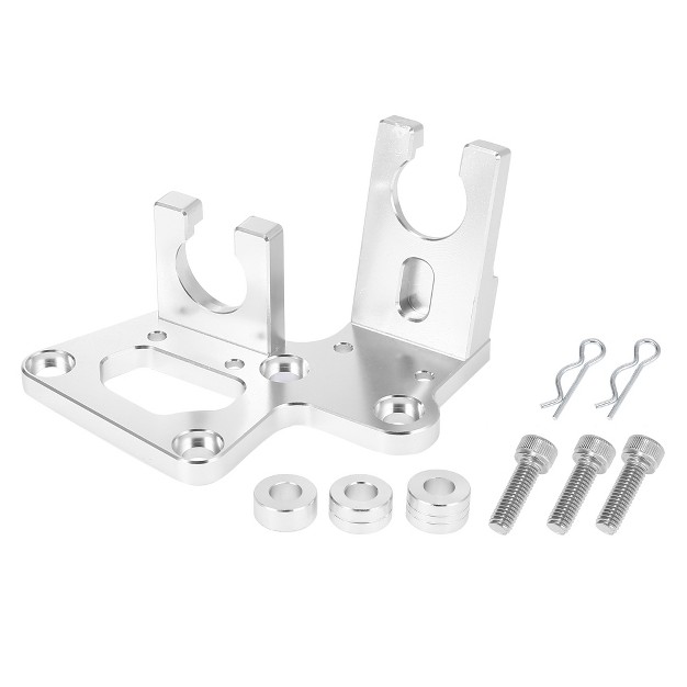 Unique Bargains Racing Transmission Shifter Bracket Set For Acura Rsx 2002 2006 Silver Tone 1pc