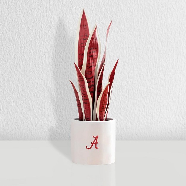 Quicskcart University Of Alabama Faux Snake Plant， Indoor Artificial Plant For Home Decor