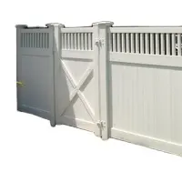 100% Virgin Material PVC privacy fencing trellis gates