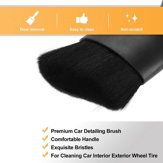 Unique Bargains Car Interior Soft Bristles Detailing Brush Dusting Tool Black 1 Pc