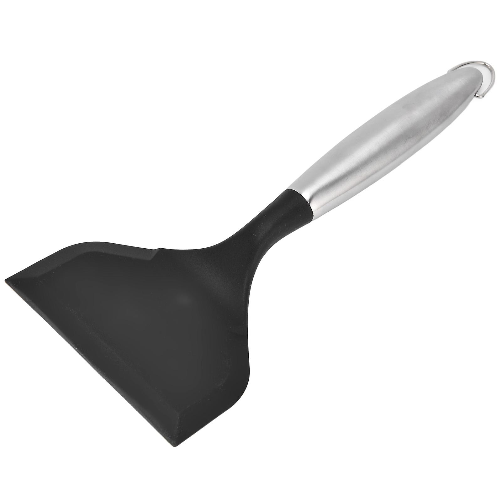 Wide Mouth Spatulas with Stainless Steel Handle Non Stick Pancakes Fried Shovel for Kitchen