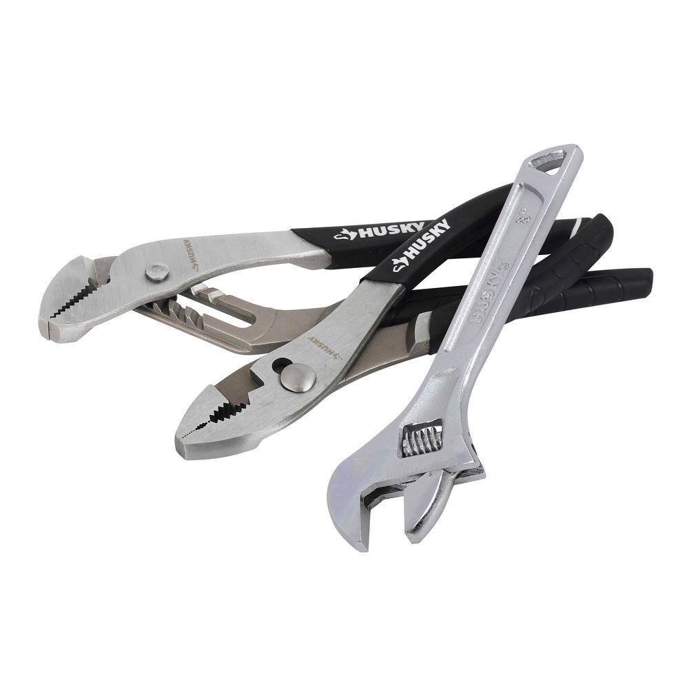 Husky Pliers and Wrench Set (3-Piece) 99370