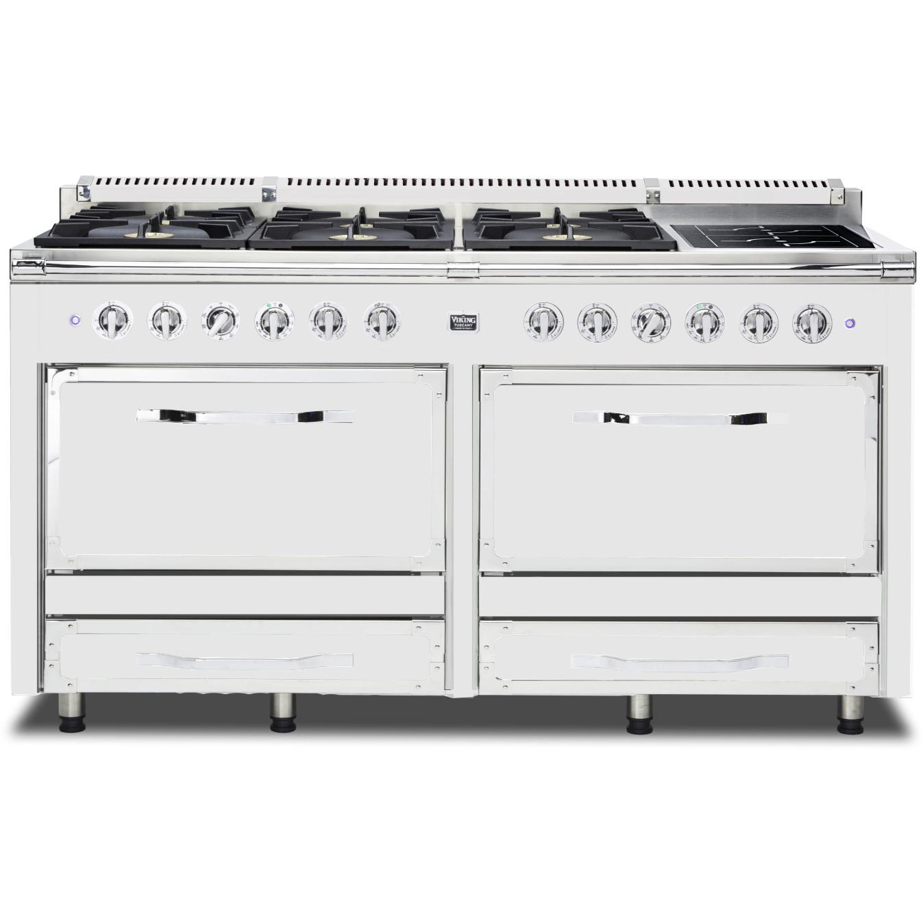 Viking 66-inch Freestanding Dual-Fuel Range with Convection Technology TVDR661-6IFW