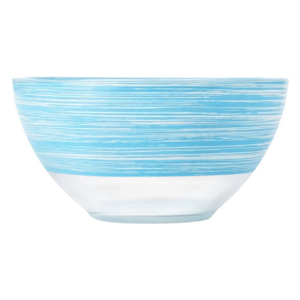 Luminarc Glass Bowl 5.12 (13 cm) Brashmania Light Blue Glass Serving Bowl for Cereal Rice Oatmeal Mixing Bowl for Kitchen Candy Bowl