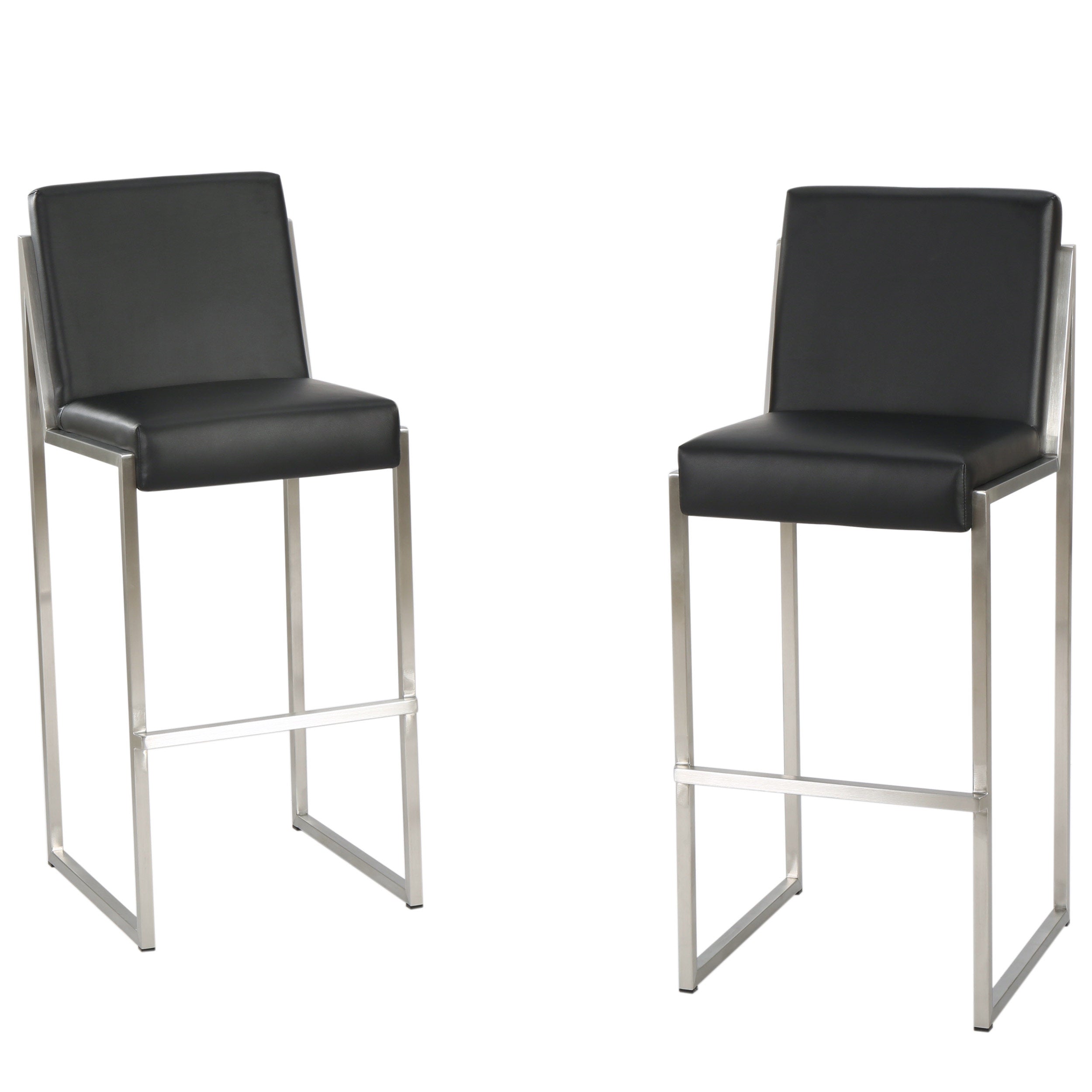 October 30-Inch Bonded Leather Barstool (Set of 2)