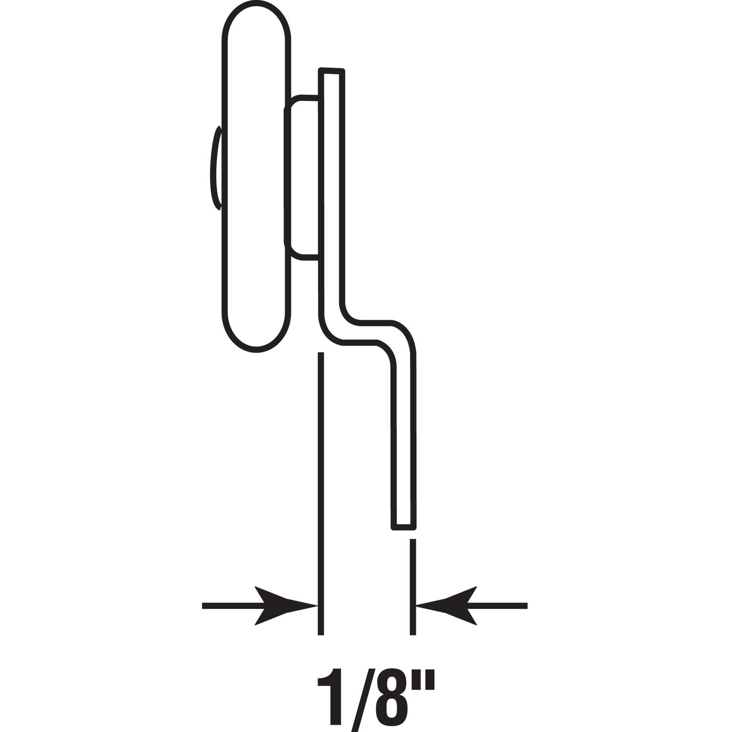 Prime-Line 7/8 in. D X 1/8 in. L Mill Nylon/Steel Roller Assembly 2 pk