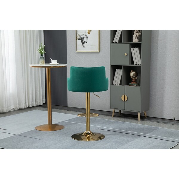 Retro Counter Height Barstools with Ergonomic-Designed Backrest and Footrest