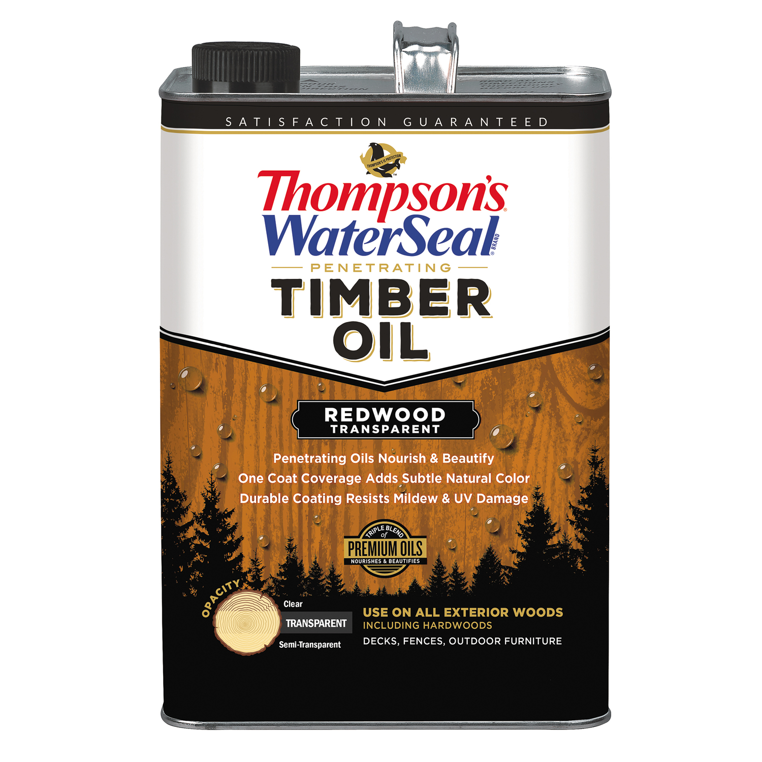 Thompson\u0027s WaterSeal Penetrating Timber Oil Transparent Redwood Penetrating Timber Oil 1 gal