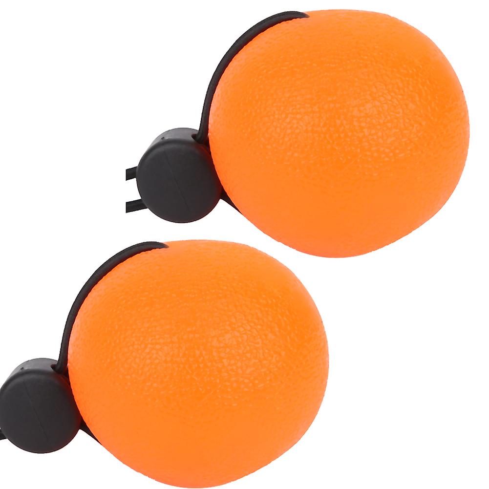 2pcs Silicone Hand Grip Balls For Reduce Pressure Wrist Exercise Massage Recovery Toolsorange 20  Degrees