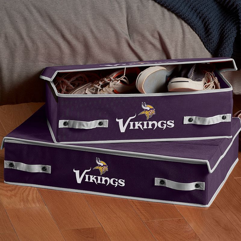 Franklin Sports Minnesota Vikings Large Under-the-Bed Storage Bin